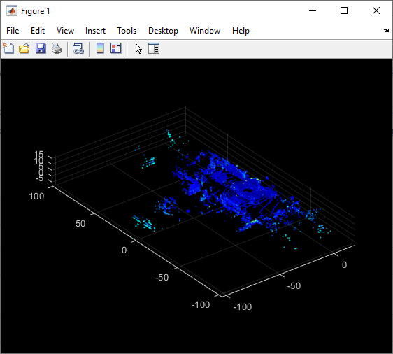 Display of the oldest point cloud.