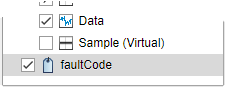 faultCode with an icon that looks like a paper tag