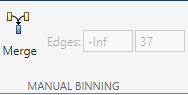 Use read-only Edges text box to verify selected bins for CustAge predictor