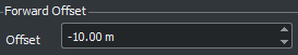 Forward offset attribute set to negative 10 meters