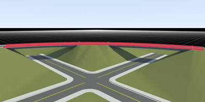 Road with bridge spans and no visual artifacts