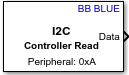 Beaglebone Blue I2C Controller Read block icon