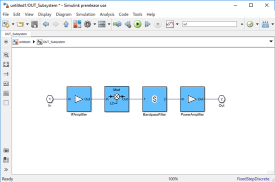 Device under test subsystem