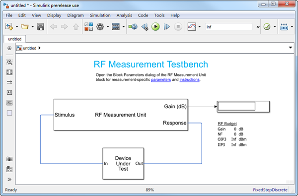 RF Measurement Testbench