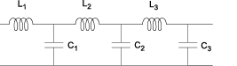 Two-port LC lowpass tee network