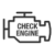 Check Engine icon: the outline of an engine labeled "Check Engine"