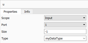 This image shows the property inspector after entering the expression for the data type.
