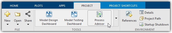 Process Advisor app in Project Tools