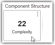 Complexity widget in Component Structure section