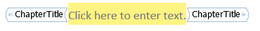 Chapter title content control