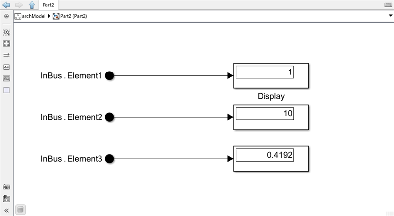 In Bus Element blocks in Part2 Simulink behavior model.