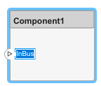 A selected port name ready to be edited.