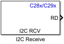 C28x I2C Receive block