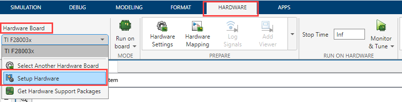 c2000 hardware setup