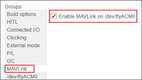 Enable MAVLink