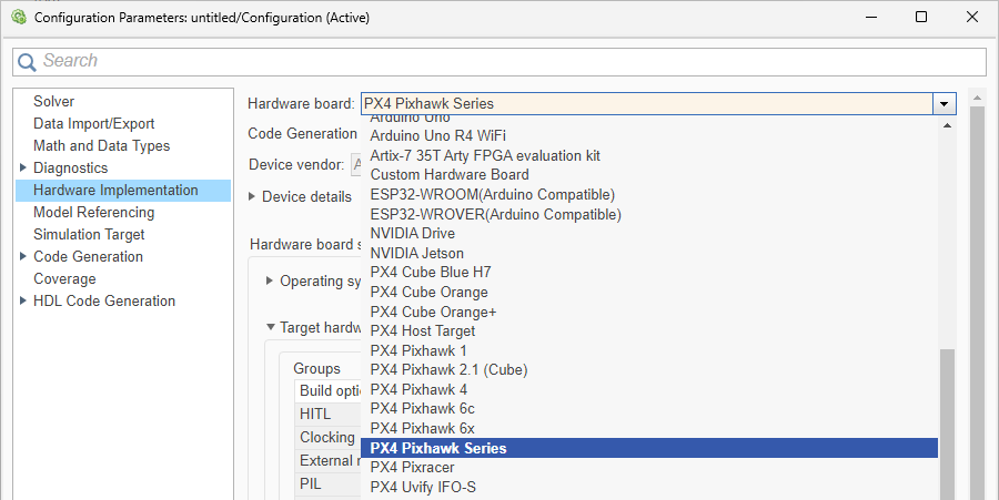 Configuration parameters