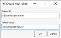 create access token dialog box