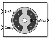 Drum brake block icon without inertia.