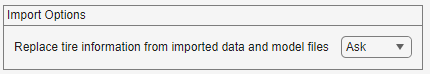 Import Options setting