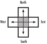 Search direction with Connectivity set to 4