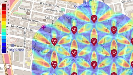 SINR Map for a 5G Urban Macro-Cell Test Environment