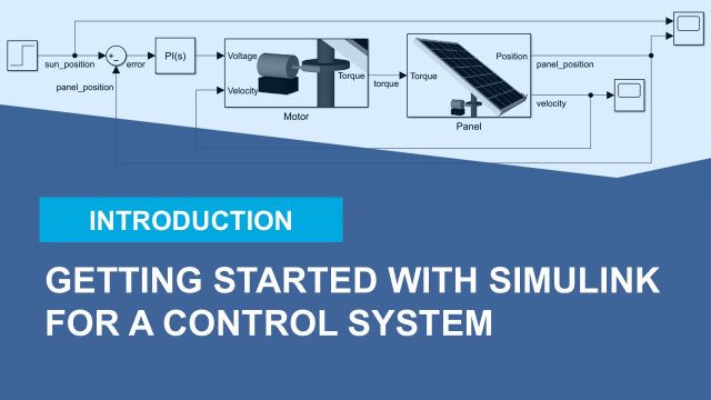 Build and simulate a control system with Simulink.