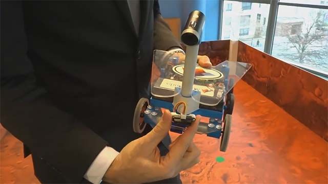 Discover the rover robot used during the Mission on Mars Robot Challenge.