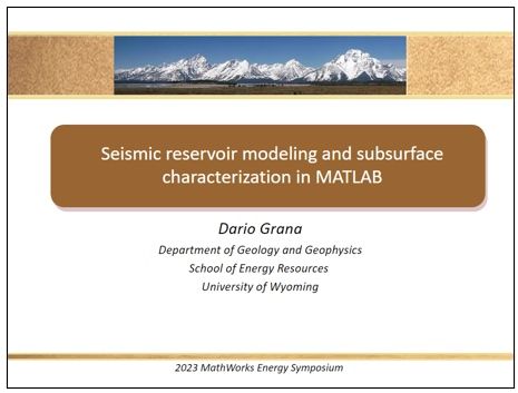 Learn the SeReM package that is developed for seismic reservoir modeling and subsurface characterization.